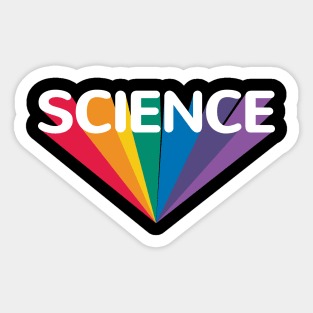 Science rainbow Sticker